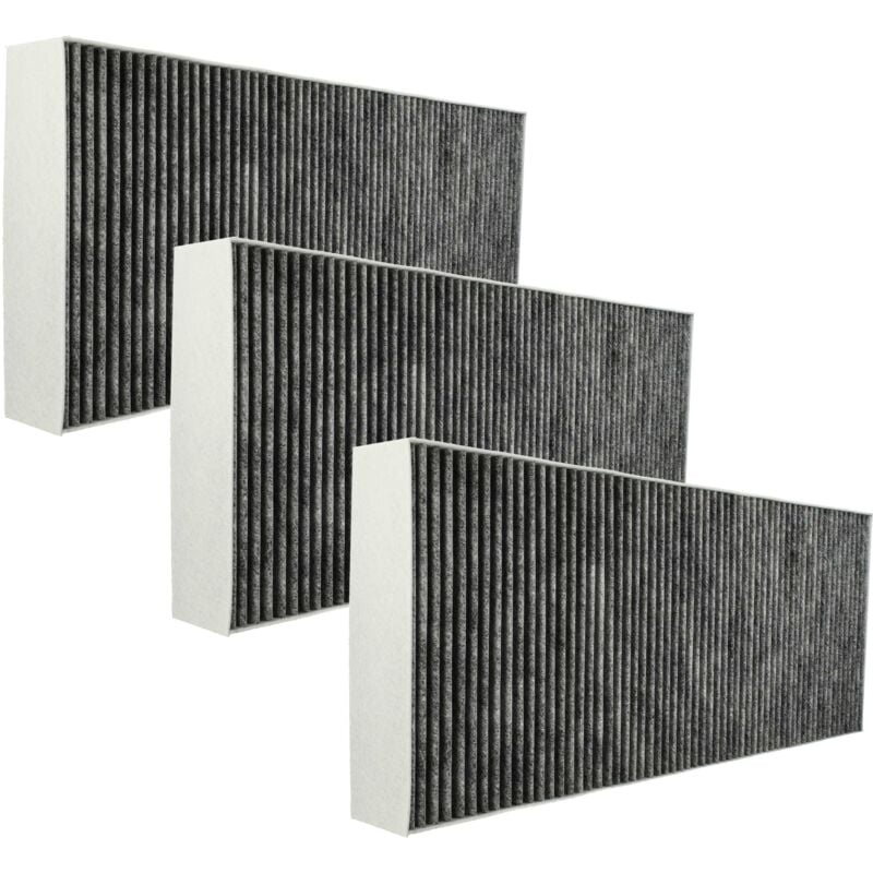 foto del prodotto 3x filtro a carboni attivi compatibile con bosch dfs098k50, dfs068k50, dfs067e50, dfr097e50 cappe aspiranti 46 x 19,1 x 5 cm vhbw