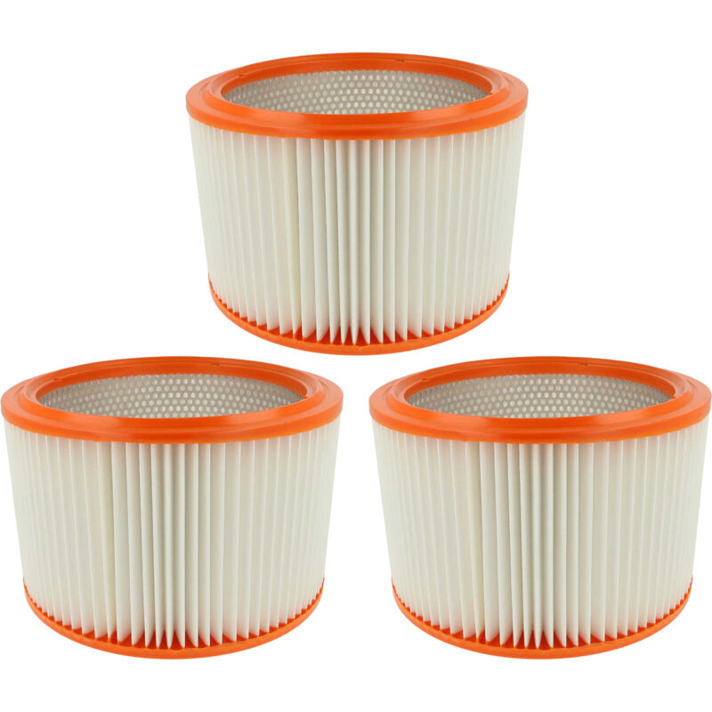 foto del prodotto 3x filtro a lamelle compatibile con nilfisk - alto attix 965-21 sd sc, 965-2h m sd xc aspirapolvere portatile - vhbw