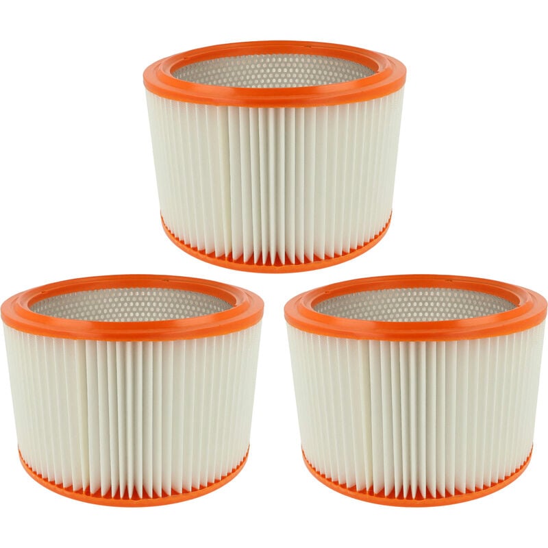 foto del prodotto 3x filtro a lamelle compatibile con nilfisk attix 961-01 aspirapolvere portatile - vhbw
