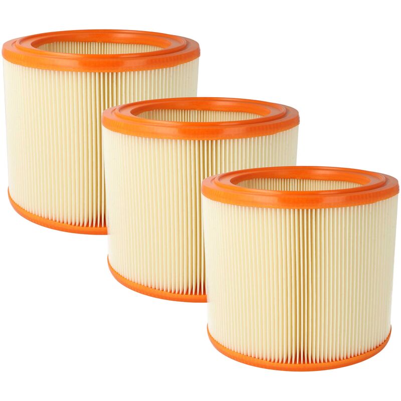 foto del prodotto 3x filtro a lamelle compatibile con renfert vortex ec 2 m aspirapolvere portatile - vhbw
