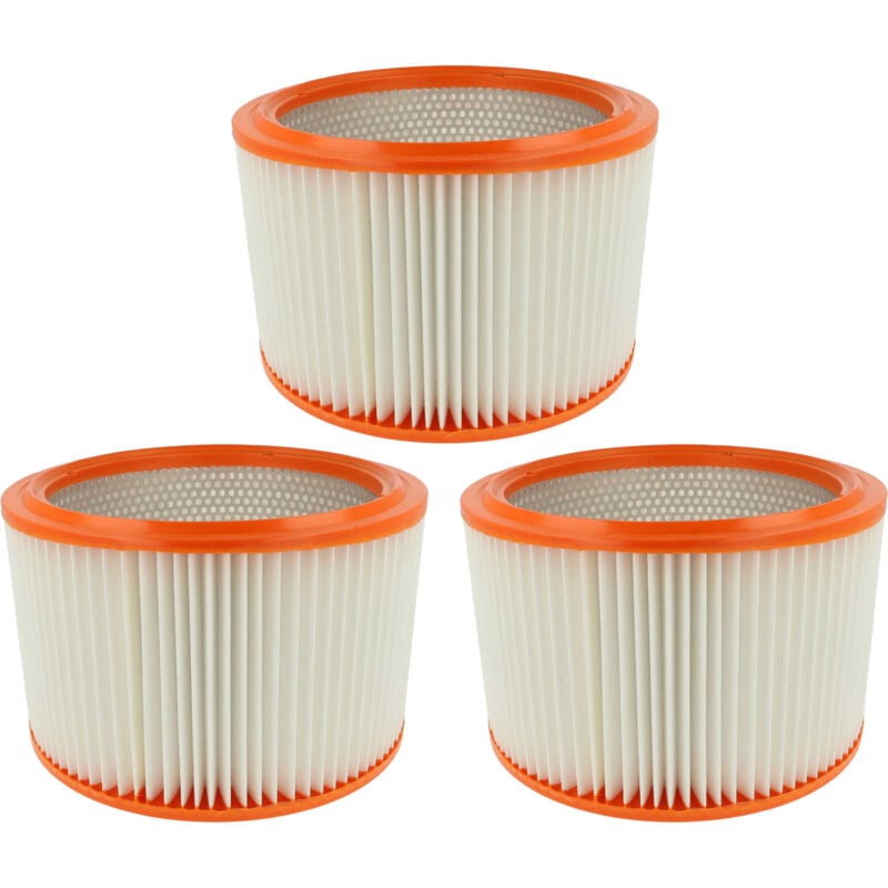 foto del prodotto 3x filtro a lamelle compatibile con wap-alto attix 560-21 xc, 560-2m xc, 560-31 xc, 761-21 xc, 763-2m ed, 961-01 aspirapolvere portatile - vhbw