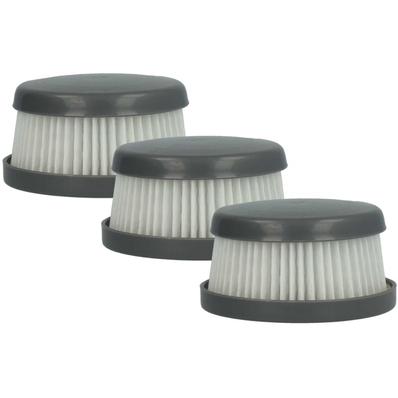 foto del prodotto 3x filtro a pieghe piatte compatibile con black decker orb-it orb72, orb48 aspirapolvere - cartuccia filtrante - vhbw