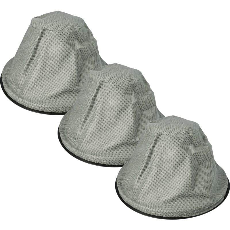 foto del prodotto 3x filtro a sacco sostituisce 5900779934771 per aspiratore per camino, aspiracenere - filtro di ricambio, lavabile grigio / nero - vhbw