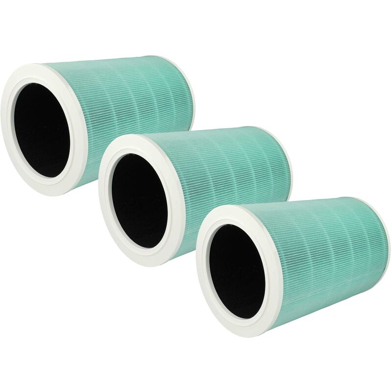 foto del prodotto 3x filtro aria compatibile con xiaomi mi air purifier 2s purificatore d aria filtro combinato hepa carbone attivo vhbw