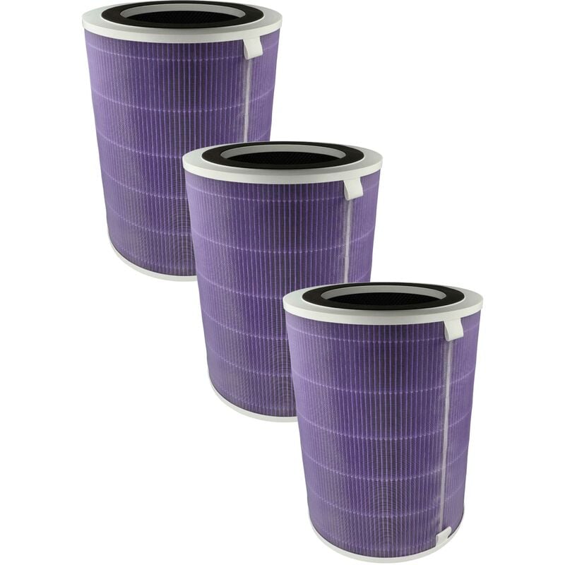 foto del prodotto 3x filtro aria sostituisce proscenic a9mor per purificatore d'aria - filtro combinato prefiltro hepa h13 carbone attivo ioni d'argento - vhbw