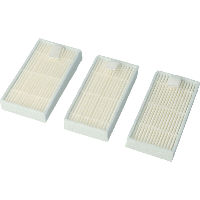 foto del prodotto 3x filtro compatibile con ariete evolution 2.0 aspirapolvere filtro hepa bianco vhbw