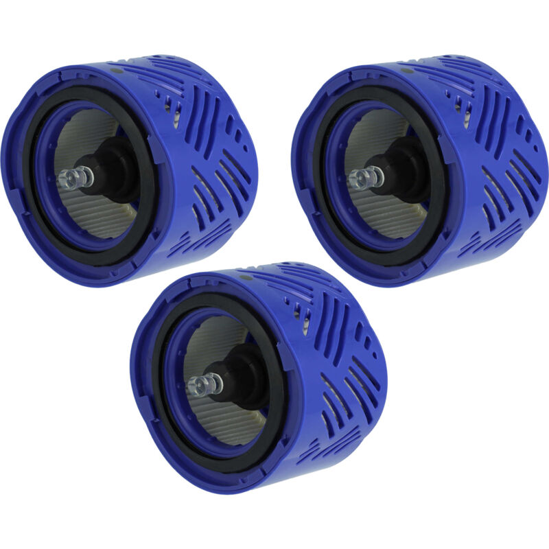 foto del prodotto 3x filtro compatibile con dyson sv09, dc58, v6, dc74, dc62, v6 , dc59 aspirapolvere - filtro hepa post-motore lilla - vhbw