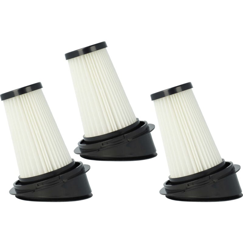 foto del prodotto 3x filtro compatibile con moulinex air force light ms6543wh, ms6545wi, ms6573wp aspirapolvere - filtro hepa - vhbw