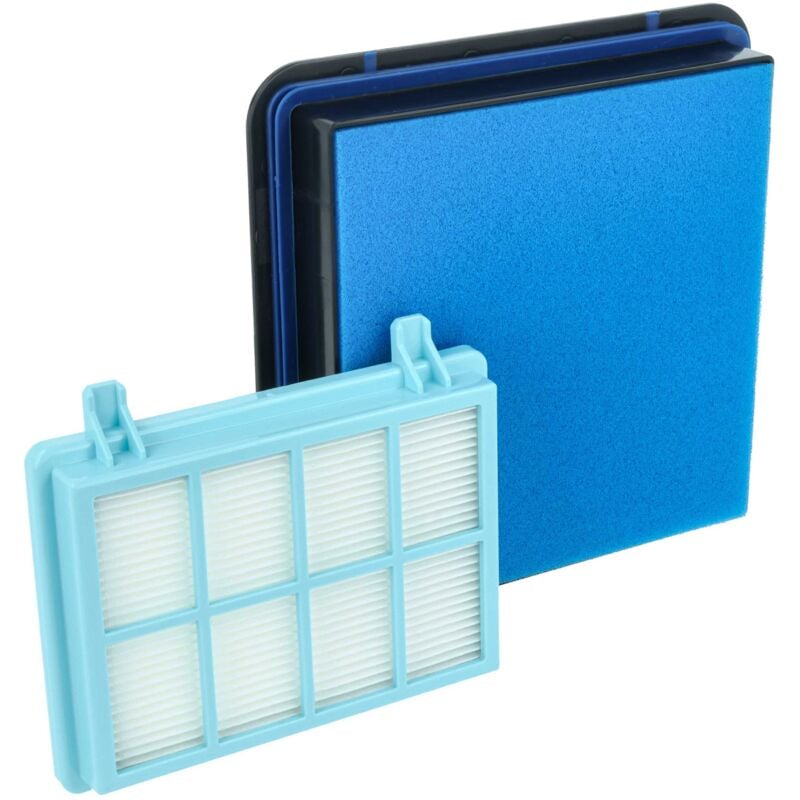 foto del prodotto 3x filtro compatibile con philips powerpro compact fc9350/61, fc9350/62 aspirapolvere - filtro hepa, filtro salva-motore, filtro di spugna - vhbw