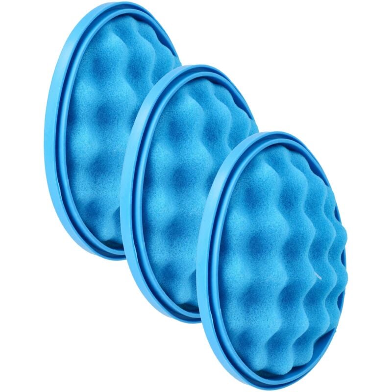 foto del prodotto 3x filtro compatibile con samsung vc20f70hnbn eg, vc20f70hnar sw, vc20f70hnbn en aspirapolvere - filtro pre-motore in spugna - vhbw