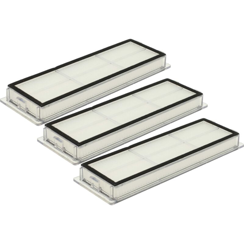 foto del prodotto 3x filtro hepa compatibile con xiaomi s20 robot aspirapolvere filtro aria, 15,1 x 4,9 x 1,5 cm vhbw