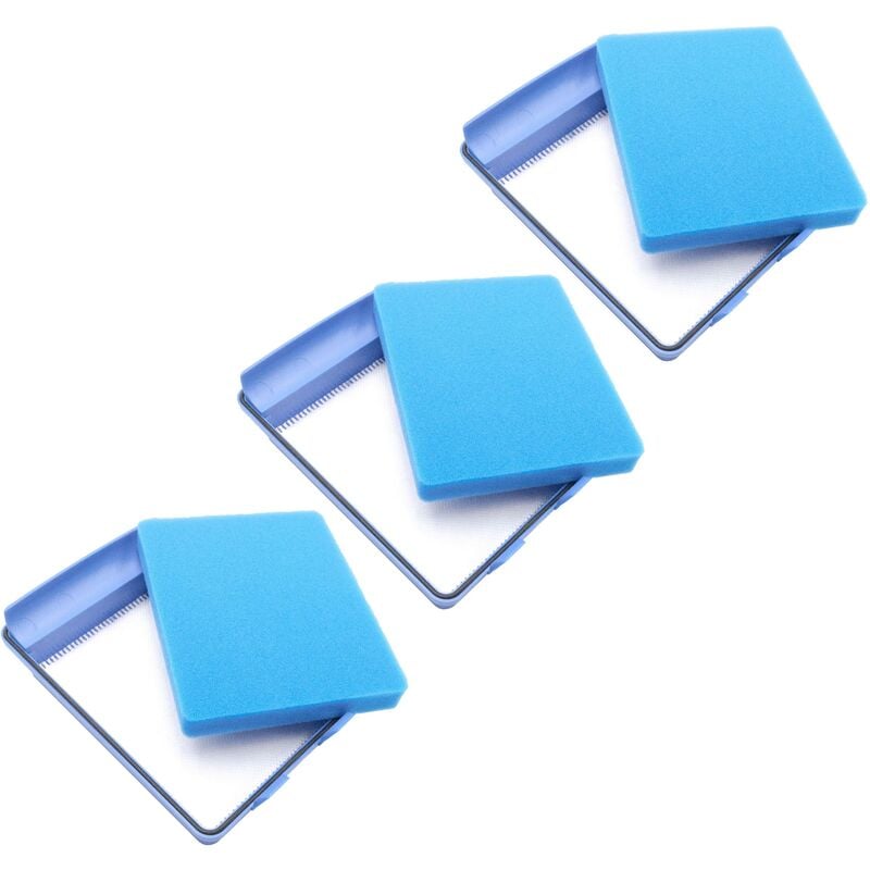 foto del prodotto 3x filtro in tessuto, 3x filtro in spugna compatibile con philips powerpro ultimate fc9911, fc9911 01, fc9912 01, fc9912 61 aspirapolvere - vhbw