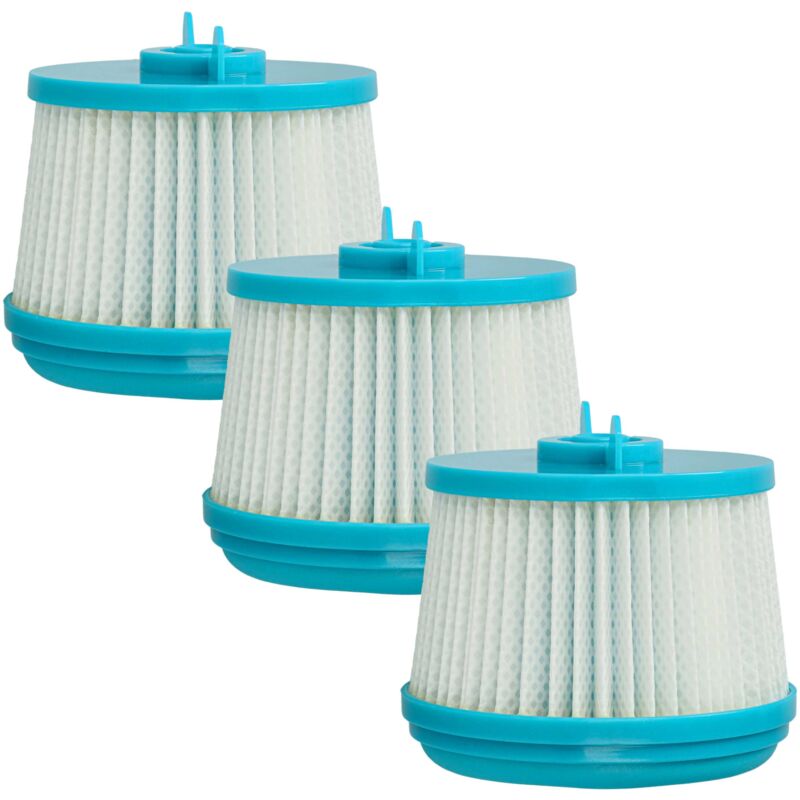 foto del prodotto 3x filtro post-motore compatibile con genius invictus x9, x5, x4, x8, x7 aspirapolvere - filtro hepa - vhbw