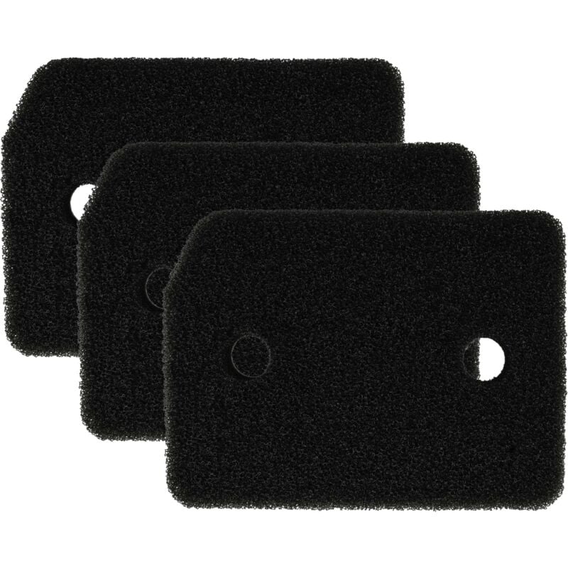 foto del prodotto 3x filtro zoccolo compatibile con miele twj670wp, twh620wp, twi180wp, twf640wp, twf620wp, twj680wp, twf660wp, twr860wp asciugatrice vhbw