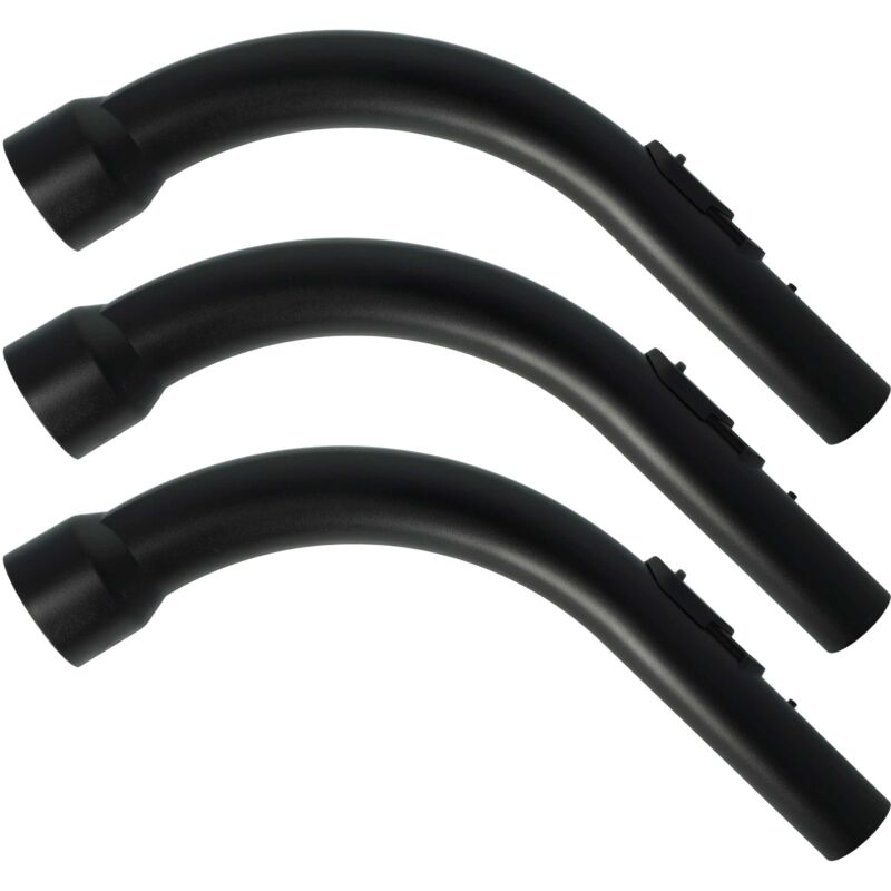 foto del prodotto 3x impugnatura compatibile con miele s8370, s8390, s8380, s836, s838, s8360 aspirapolvere manico di ricambio, diametro de 35 mm, 34 cm vhbw