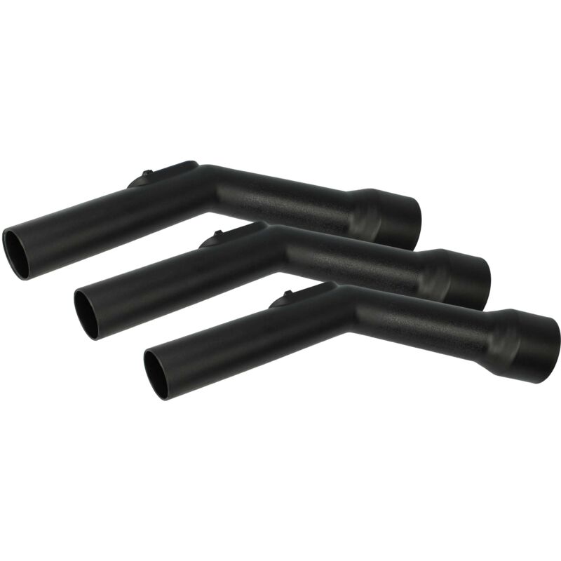 foto del prodotto 3x impugnatura compatibile con miele scag0, scaf3, scab0, sbcn0, scae1, scae0, scac0, scab3 aspirapolvere - manico di ricambio, 30 cm - vhbw