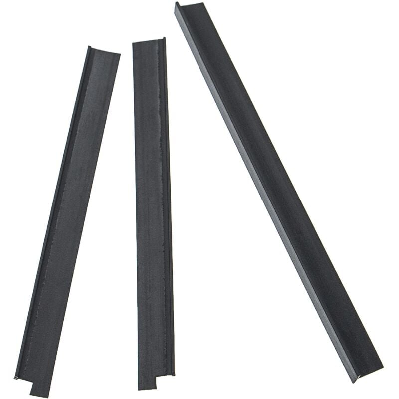 foto del prodotto 3x lamine in gomma compatibile con vorwerk folletto 150, 140 aspirapolvere - set di listelle, nero - vhbw