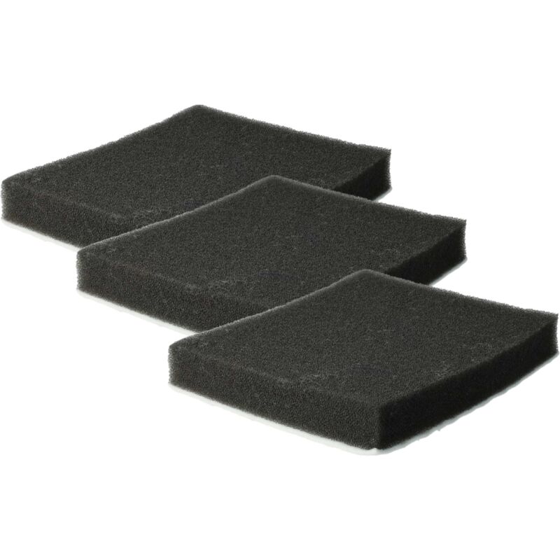 foto del prodotto 3x microfiltro igienico compatibile con samsung vc-bm622, vc-bm623, vcc4310h13 xax aspirapolvere - filtro dell'aria nero bianco, rettangolare - vhbw