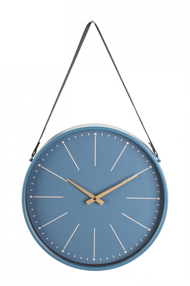 foto del prodotto 3x orologio da parete blu 40x66 cm