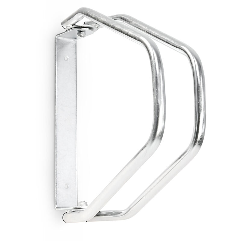 foto del prodotto 3x set rastrelliera portabici, doppio montaggio a parete, supporto a muro, h x l x p 32,5 x 9 x 28,5 cm, argento