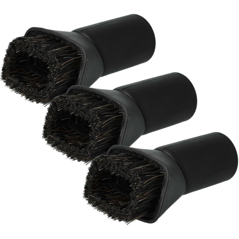 foto del prodotto 3x spazzola per mobili compatibile con k rcher nt 70/3, nt 70/3 me tc, nt 70/3 tc aspirapolvere con attacco rotondo da 35 mm - 7cm - vhbw