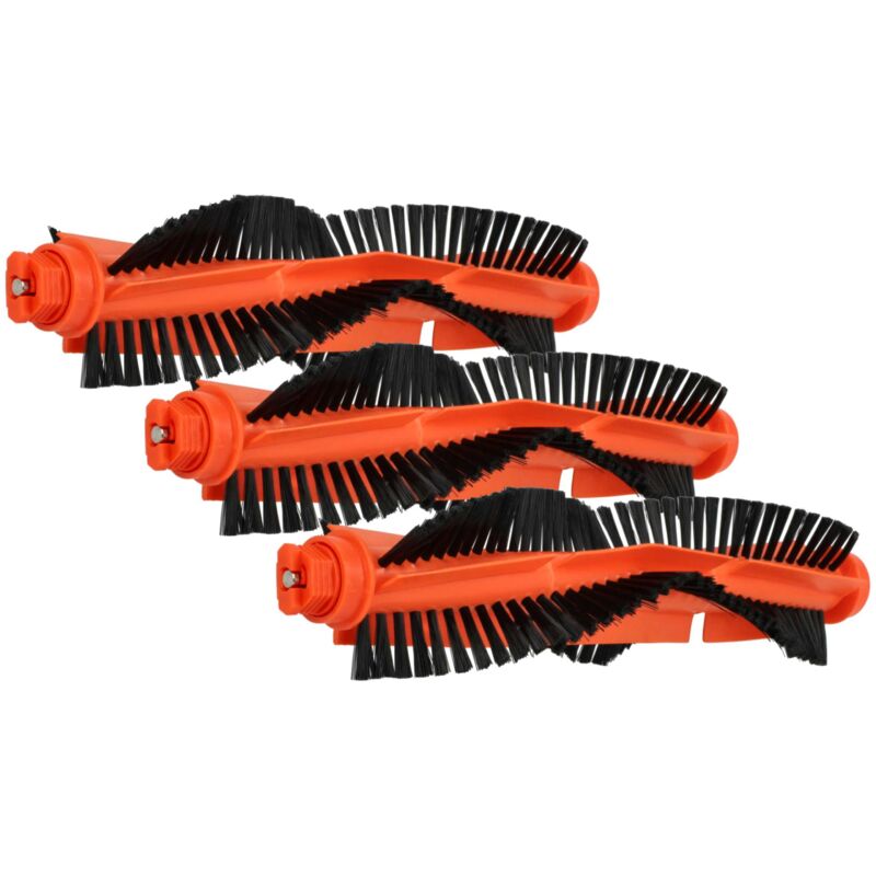 foto del prodotto 3x spazzola tonda compatibile con proscenic m7 robot aspiratore spazzola a rullo, spazzola principale vhbw