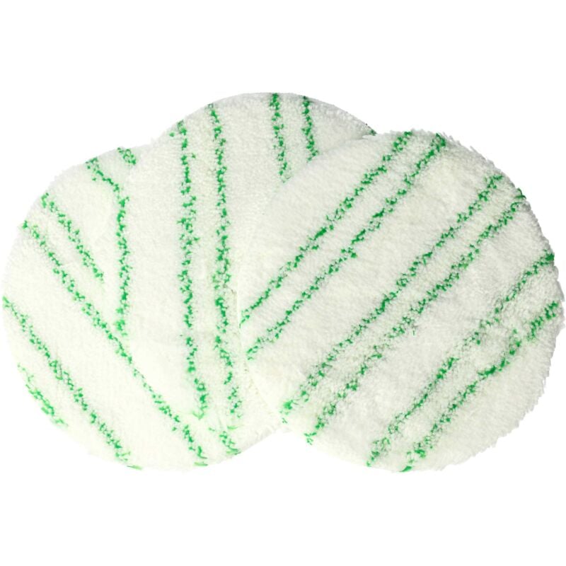 foto del prodotto 3x tampone lucidante compatibile con k rcher fp 303 spazzola aspirante set di dischi lucidanti per laminato verde bianco vhbw
