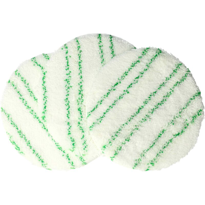 foto del prodotto 3x tampone lucidante sostituisce k rcher 2.863 197.0 per spazzola aspirante set di dischi lucidanti per laminato verde bianco vhbw