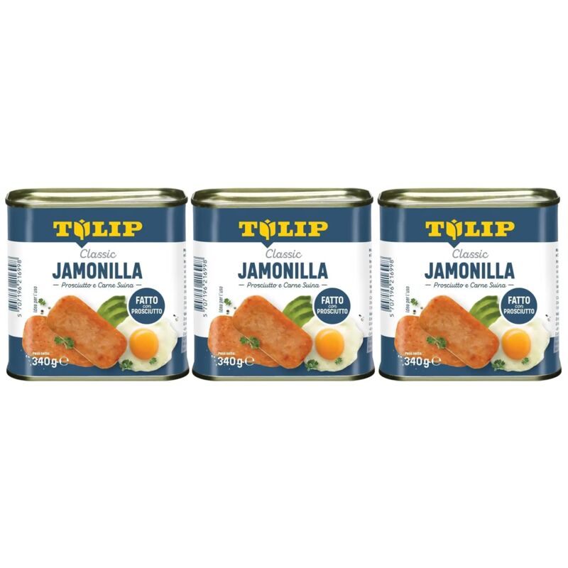 foto del prodotto 3x tulip jamonilla classic 340g carne suina in scatola fatto con prosciutto