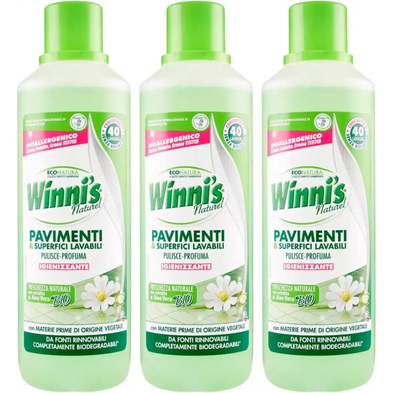 foto del prodotto 3x winni s naturel pavimenti e superfici lavabili detergente e igenizzante 3x1lt