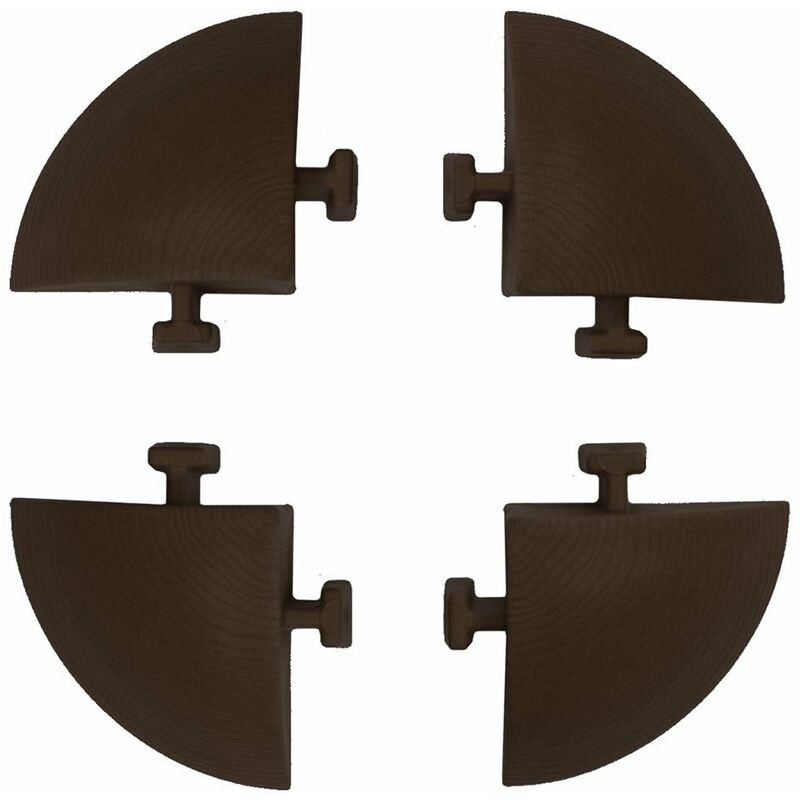 foto del prodotto 4 angoli per pavimento esterno ed interno e40lm effetto legno