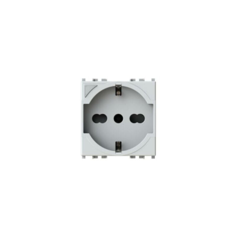 foto del prodotto 4 box presa 4box p40 s smart compatibile vimar plana bianco 4bp40s.v14