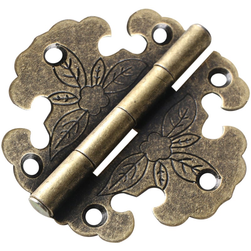 foto del prodotto 4 cerniere in bronzo antico per mobili decorativi, porte in legno e librerie