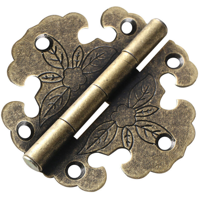 foto del prodotto 4 cerniere in bronzo antico per mobili decorativi, porte in legno, librerie