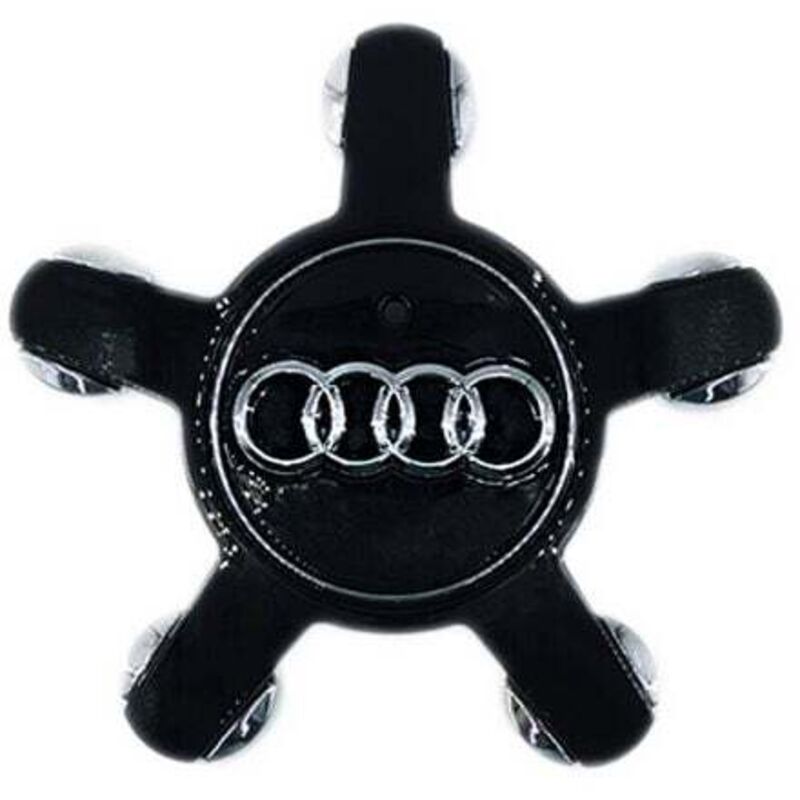foto del prodotto 4 coprimozzi per audi a3 a4l a5 a6l a8l q3 q5, coprimozzi per cerchi, coprimozzi per cerchi, accessori per auto, 135 mm, nero