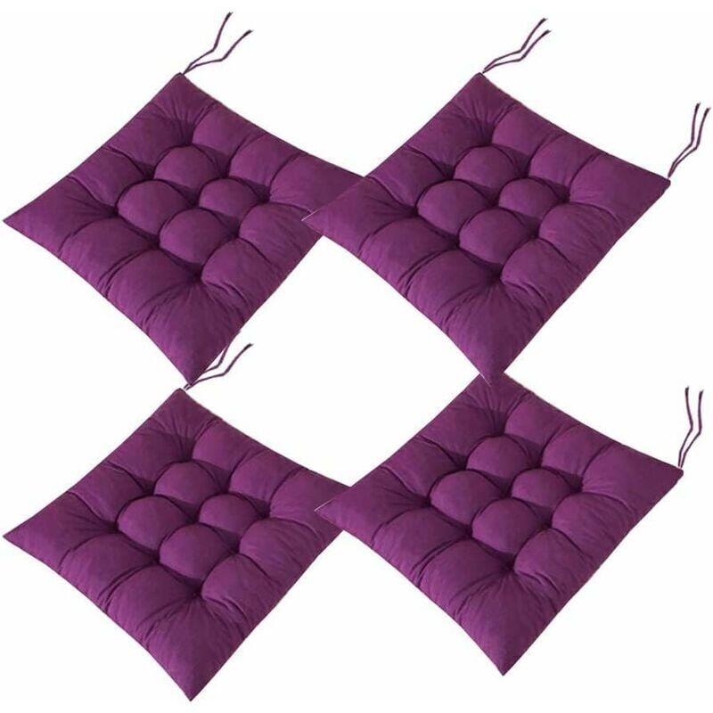 foto del prodotto 4 cuscini per sedia quadrati 40x40 cuscini per seduta decorazione per la casa cuscino trapuntato, comodo e colorato ideale per interni ed esterni