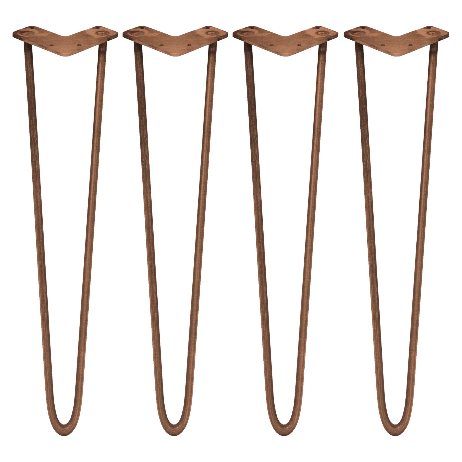 foto del prodotto 4 gambe per tavolo a forcina skiski legs 30,5cm acciaio naturale 2 rebbi 12mm