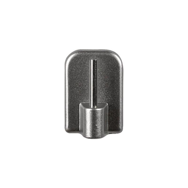 foto del prodotto 4 ganci adesivi plastica nichel