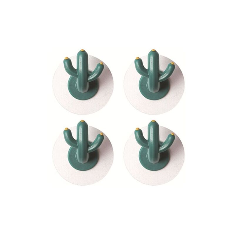foto del prodotto 4 ganci gancio cactus cartone animato domestico gancio senza soluzione di continuit dietro la porta gancio adesivo per bagno gancio adesivo per wc