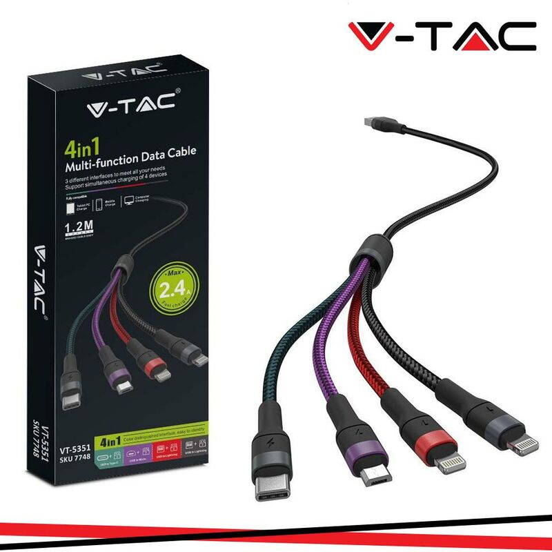 foto del prodotto 4 in 1 charging cable