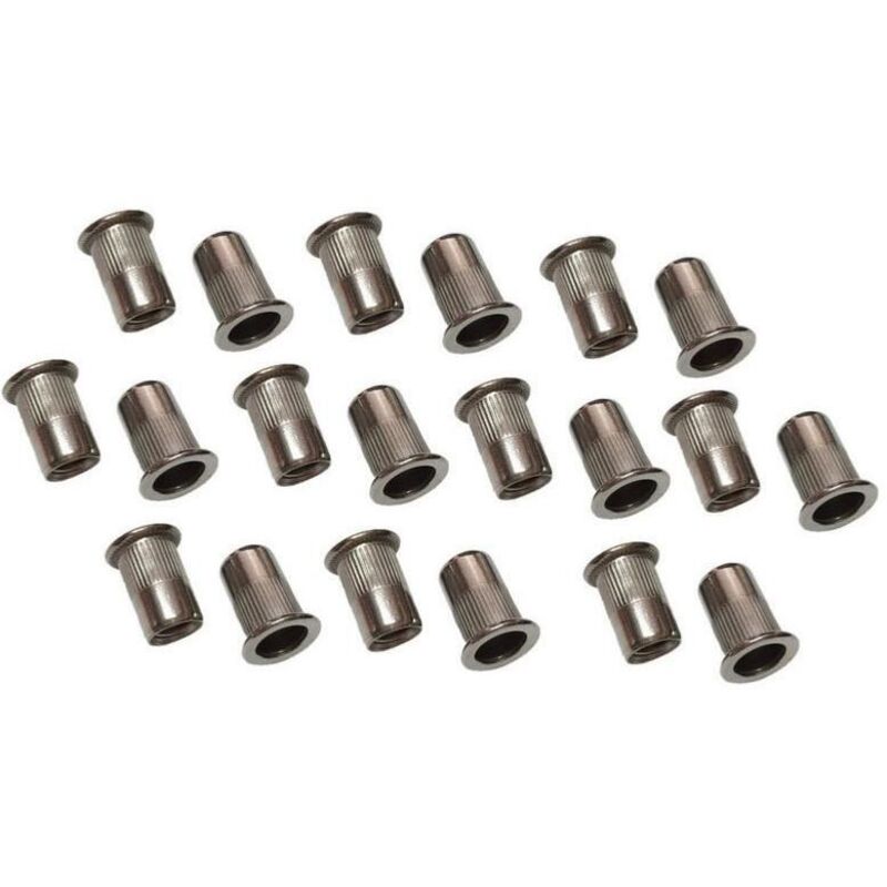 foto del prodotto 4 mm inserti a testa piatta in acciaio inox