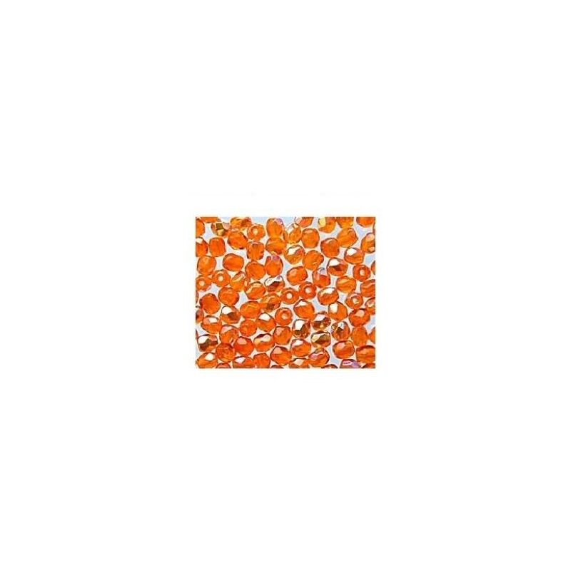 foto del prodotto 4 mm rotondo in vetro sfaccettato perline 3570 arancione ab qty 1