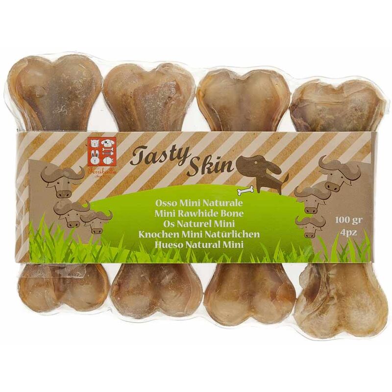 foto del prodotto 4 ossa naturali per cani mini 8 cm x 25 g ciascuno nature snack