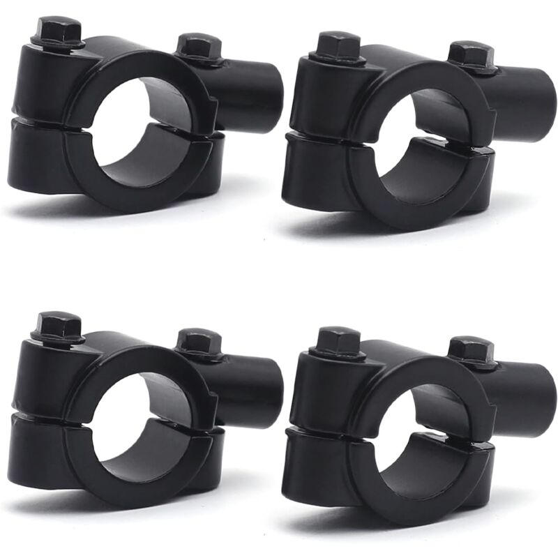 foto del prodotto 4 pack 10mm universale supporto specchietto retrovisore manubrio moto, adattatore clip supporto specchietto retrovisore bicicletta