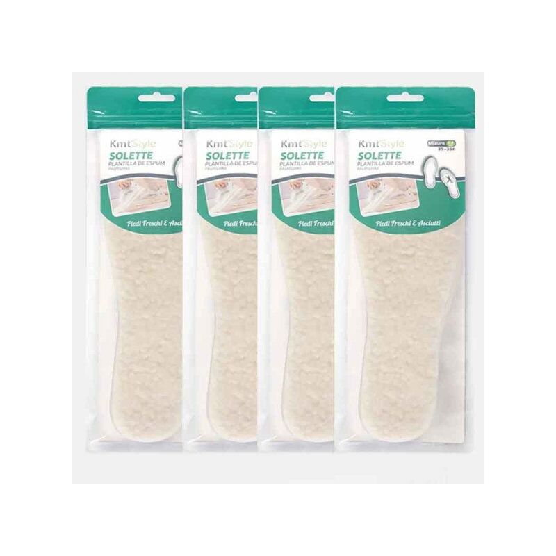 foto del prodotto 4 paia solette invernali unisex, taglie 32 45, spessore 0.6 cm, facili da rifinire per scarpe, isolanti termici e comode