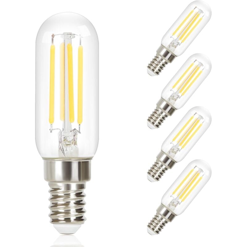 foto del prodotto 4 pcs ampoules led e14 blanc froid 6000k quivalent 4w vintage t25 lampe filament, conomie d nergie, bulbes de lumi re edison en verre pour hotte