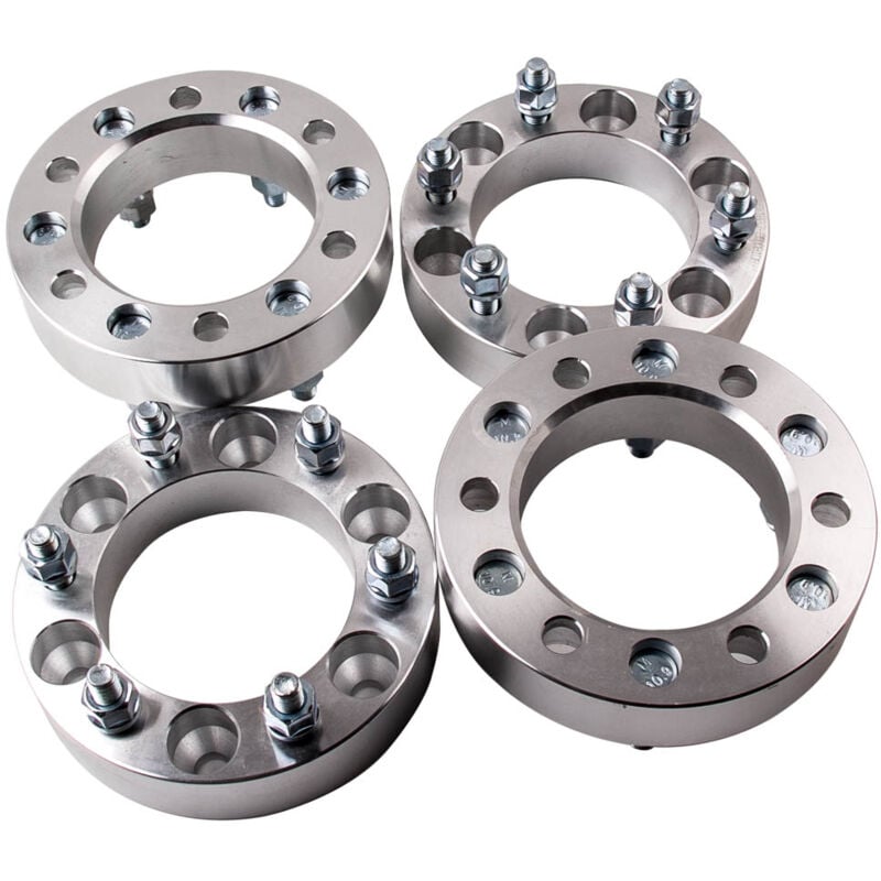 foto del prodotto 4 pcs of 4x4 wheel spacer 6 studs 6x5.5 inch 6x139.7mm pcd 38mm thickness ift4x 38mm spurverbreiterung 6x139.7 m12x1.5 f r toyota 4runner land