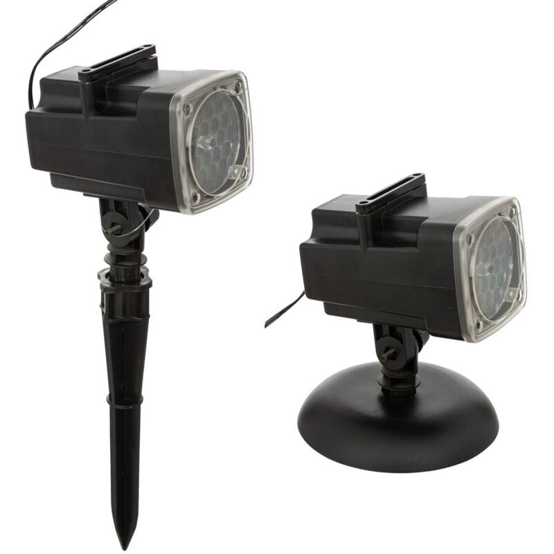 foto del prodotto 4 pellicole intercambiabili led bianco freddo movimento faretto da esterno con trasformatore feeric lights christmas