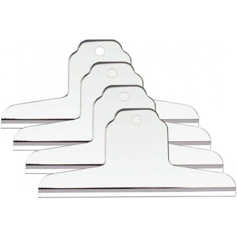 foto del prodotto 4 pezzi 10 cm extra larghi clip, fermagli in acciaio inossidabile argentato per tavolo da disegno, forniture per ufficio e scuola