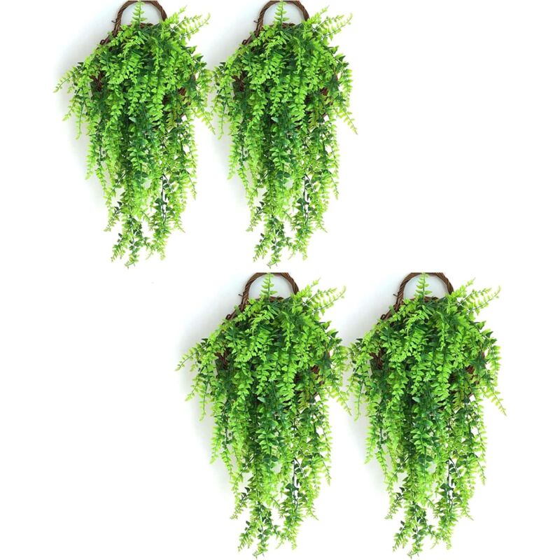 foto del prodotto 4 pezzi 80 cm edera artificiale piante finte,festa matrimonio giardino decorazione,finta ghirlande appese a canestri e muri per balconi parete porta